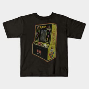 VINTAGE -  Arcade Game Qbert Consol Kids T-Shirt